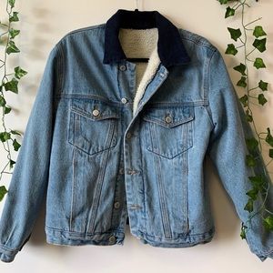 Brandy Melville Shearling Jean Jacket